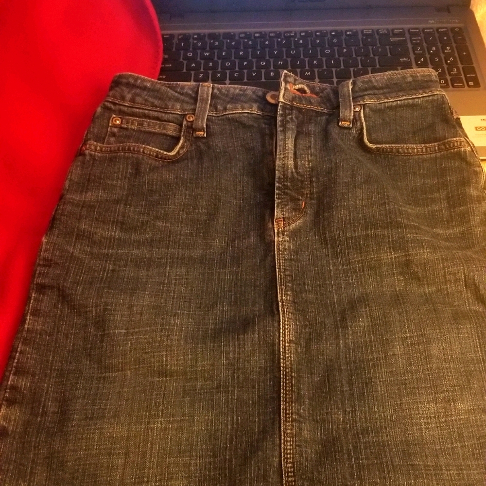 Mini skirt jeans